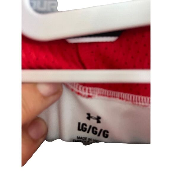 Under Armour Mens White Red 1/4 Zip Maryland Terrapins Pullover Size Large - Picture 6 of 8